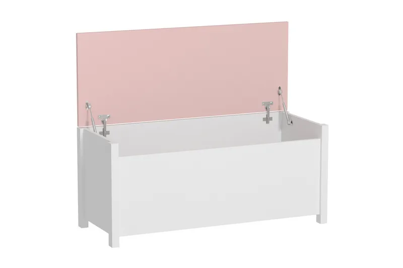 Hilts Förvaringskista NO_BRAND Vit||Pink - Möbler - Sovrum - Förvaring sovrum - Sängkista