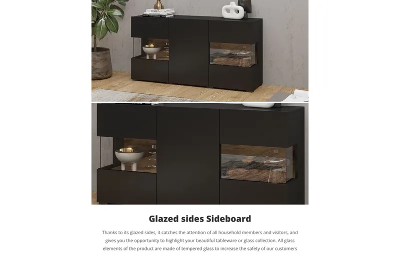 Jestine Förvaringskista 120 cm - Svart - Möbler - Sovrum - Förvaring sovrum - Sängkista