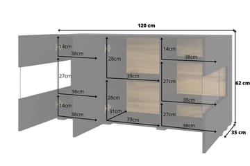 Jestine Förvaringskista 120 cm - Svart - Möbler - Sovrum - Förvaring sovrum - Sängkista