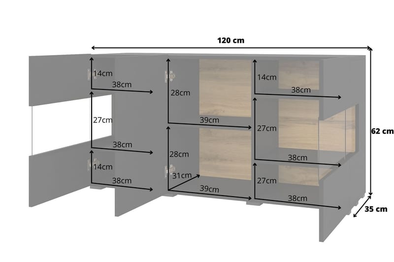 Jestine Förvaringskista 120 cm - Svart - Möbler - Sovrum - Förvaring sovrum - Sängkista