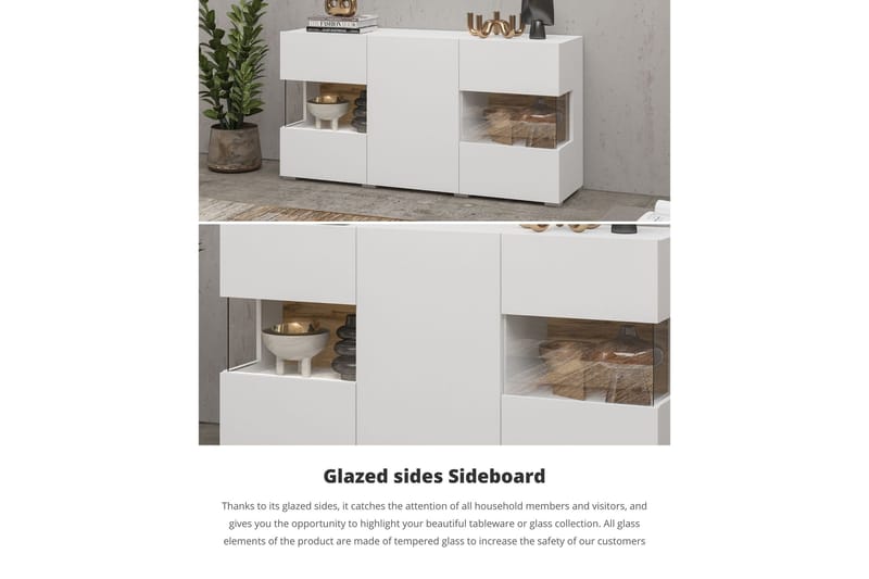 Jestine Förvaringskista 120 cm - Vit - Möbler - Sovrum - Förvaring sovrum - Sängkista