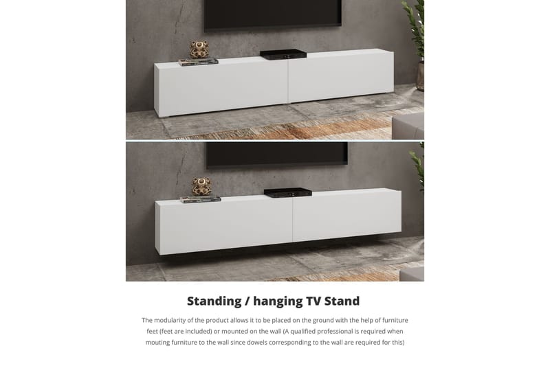 Jestine Förvaringskista 180 cm - Vit - Möbler - Sovrum - Förvaring sovrum - Sängkista