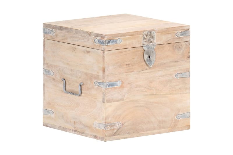 Kista 40x40x40 cm massivt akaciaträ - Brun - Möbler - Sovrum - Förvaring sovrum - Sängkista