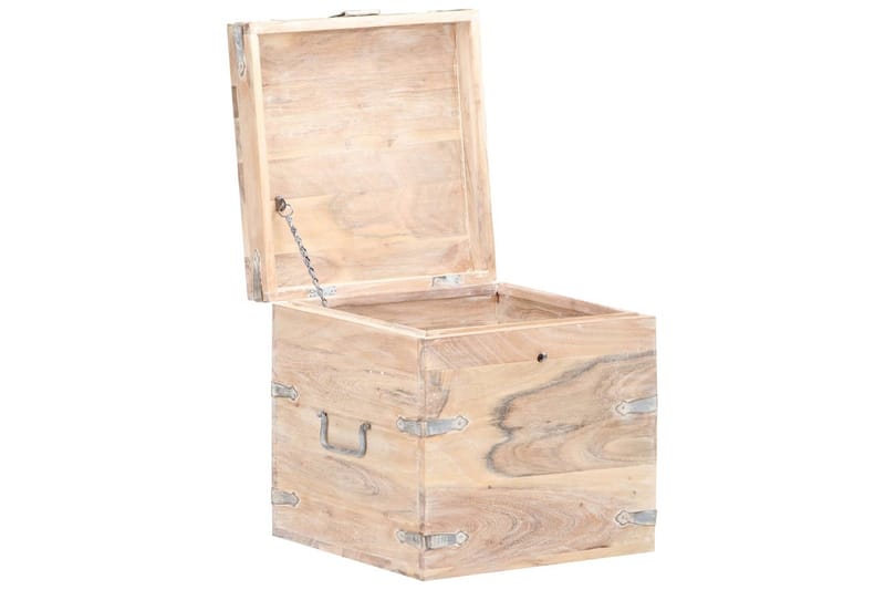 Kista 40x40x40 cm massivt akaciaträ - Brun - Möbler - Sovrum - Förvaring sovrum - Sängkista