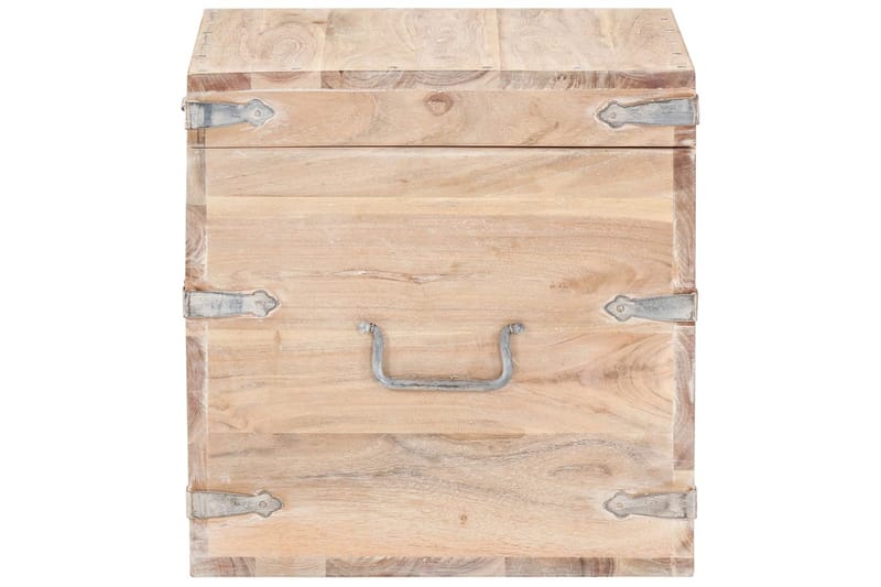 Kista 40x40x40 cm massivt akaciaträ - Brun - Möbler - Sovrum - Förvaring sovrum - Sängkista