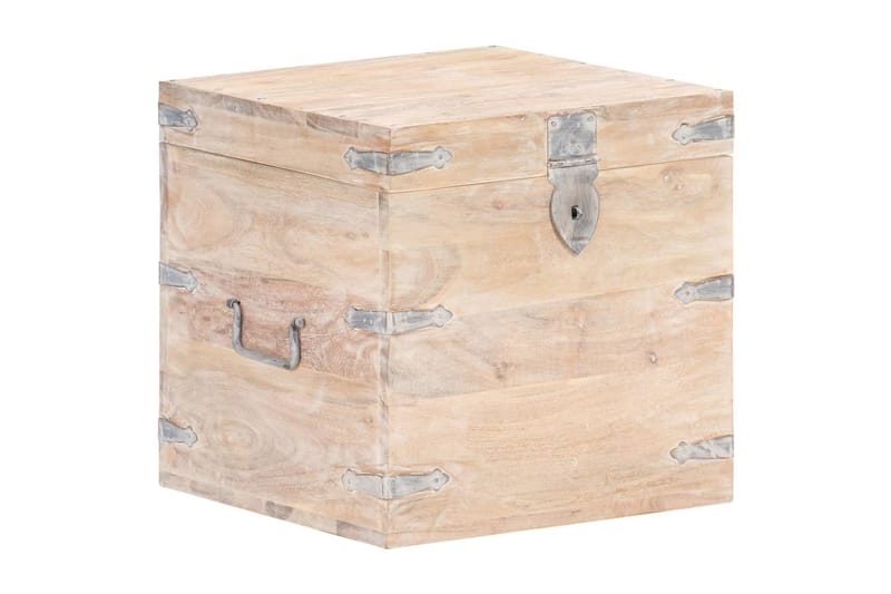 Kista 40x40x40 cm massivt akaciaträ - Brun - Möbler - Sovrum - Förvaring sovrum - Sängkista