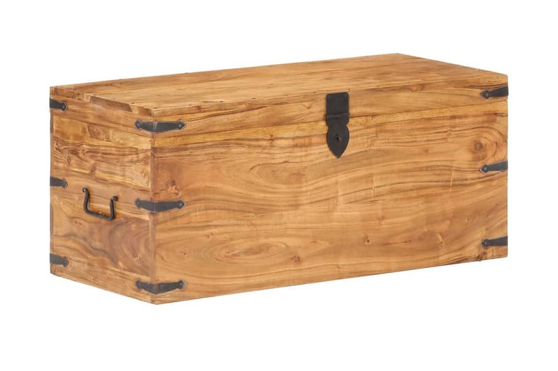 Kista 90x40x40 cm massivt akaciaträ - Brun - Möbler - Sovrum - Förvaring sovrum - Sängkista