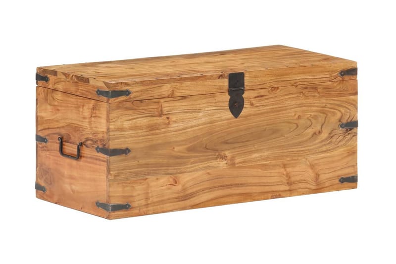 Kista 90x40x40 cm massivt akaciaträ - Brun - Möbler - Sovrum - Förvaring sovrum - Sängkista
