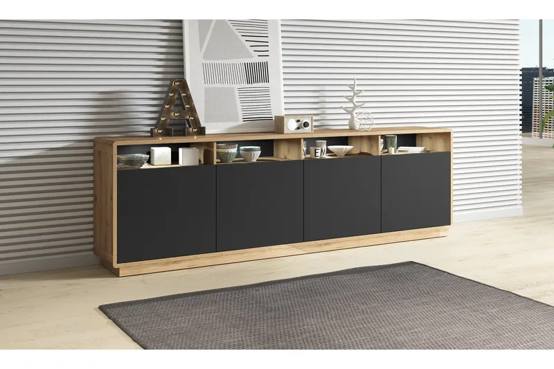 Louetta Förvaringskista 238 cm - Brun/Svart - Möbler - Sovrum - Förvaring sovrum - Sängkista