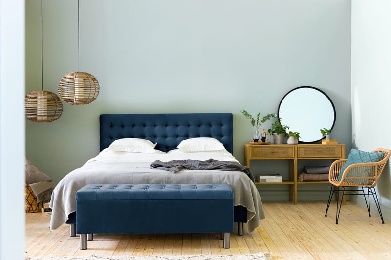 NOVELLA Sängkista 140 Square Blå - Möbler - Sovrum - Förvaring sovrum - Sängkista