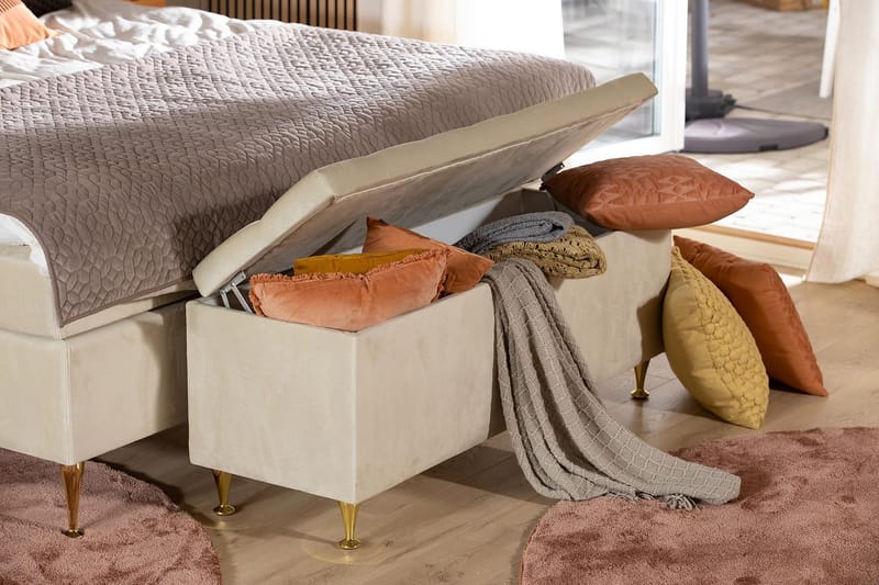 Royal Velvet Sängkista - Beige - Möbler - Sovrum - Förvaring sovrum - Sängkista
