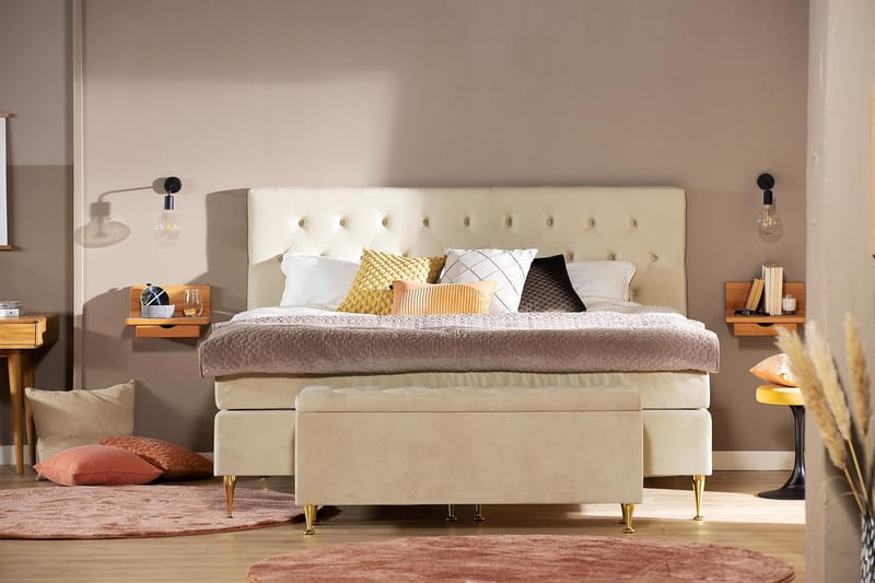 Royal Velvet Sängkista - Beige - Möbler - Sovrum - Förvaring sovrum - Sängkista