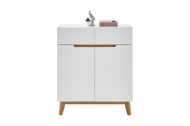 Siraaj Foajékista 85 cm - Vit/Ek - Möbler - Sovrum - Förvaring sovrum - Sängkista