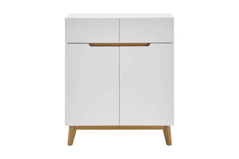 Siraaj Foajékista 85 cm - Vit/Ek - Möbler - Sovrum - Förvaring sovrum - Sängkista