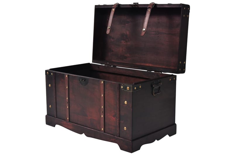Vintagekista trä 66x38x40 cm - Brun - Möbler - Sovrum - Förvaring sovrum - Sängkista