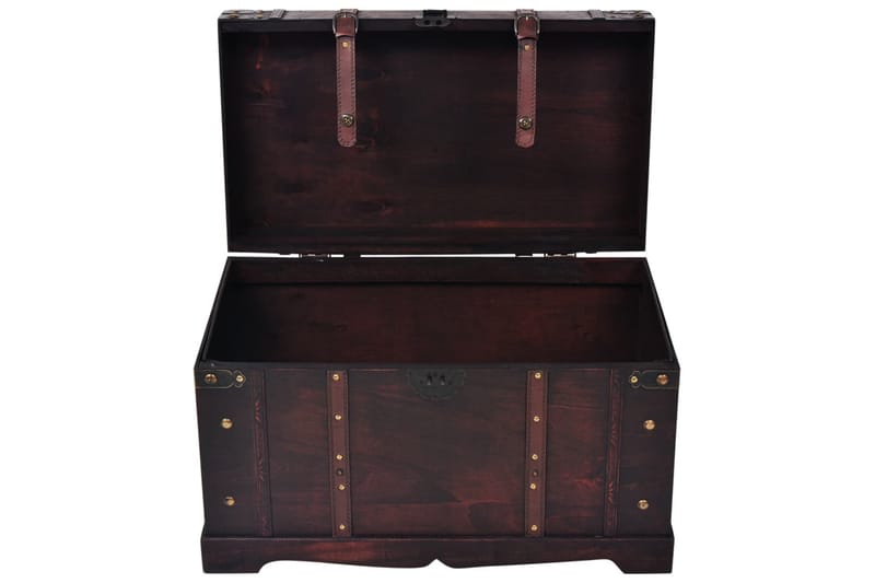 Vintagekista trä 66x38x40 cm - Brun - Möbler - Sovrum - Förvaring sovrum - Sängkista