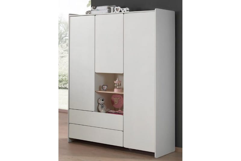 Spjälsäng med Byrå Bytesskiva garderob Bokhylla Kiddy 3-dörrars - 3-dörrars - Möbler - Sovrum - Förvaring sovrum - Sänglåda