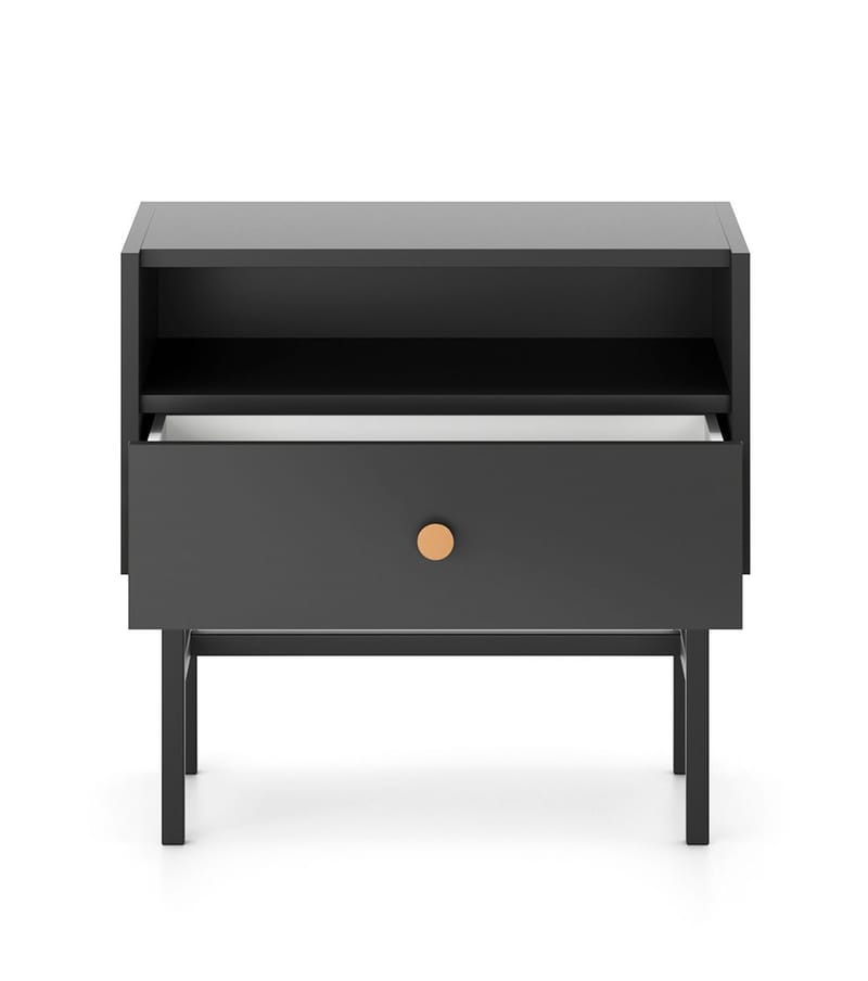 Francisca Sängbord 55 cm - Svart - Möbler - Sovrum - Sängbord