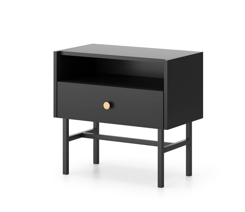 Francisca Sängbord 55 cm - Svart - Möbler - Sovrum - Sängbord