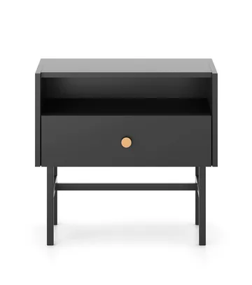 Francisca Sängbord 55 cm - Svart - Möbler - Sovrum - Sängbord