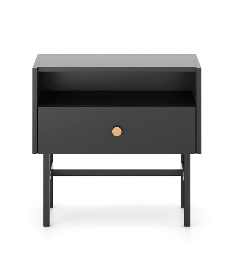 Francisca Sängbord 55 cm - Svart - Möbler - Sovrum - Sängbord