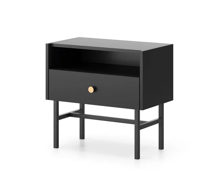 Francisca Sängbord 55 cm, Svart