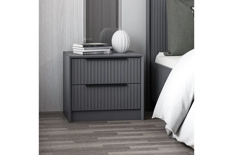 Fruitland Sängbord 45 cm - Antracit - Möbler - Sovrum - Sängbord