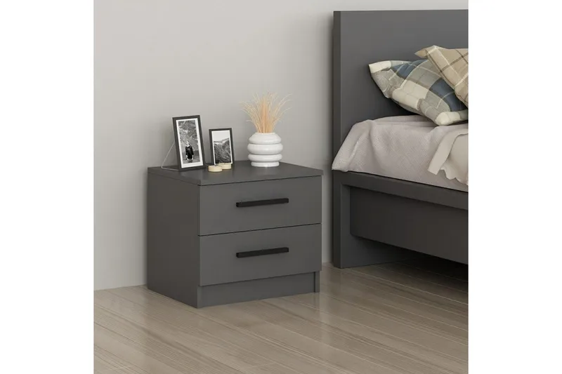 Fruitland Sängbord 50 cm - Antracit - Möbler - Sovrum - Sängbord