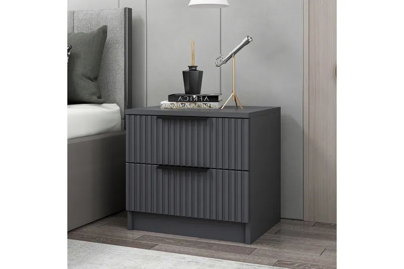 Fruitland Sängbord 50 cm - Antracit - Möbler - Sovrum - Sängbord