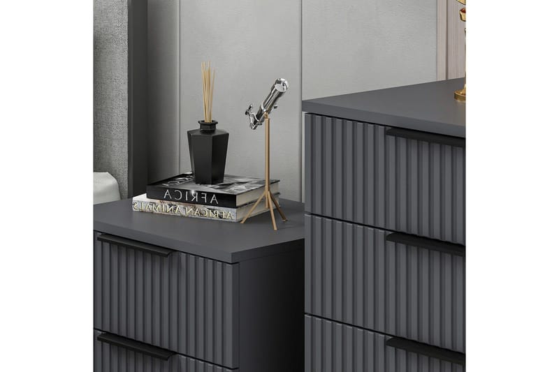 Fruitland Sängbord 50 cm - Antracit - Möbler - Sovrum - Sängbord