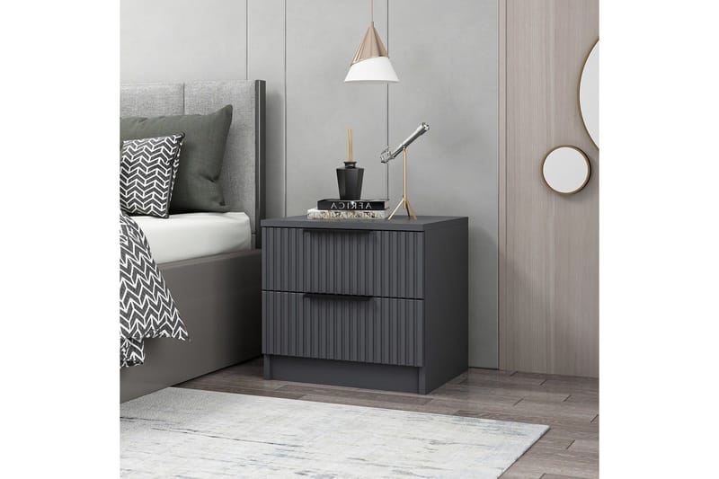 Fruitland Sängbord 50 cm - Antracit - Möbler - Sovrum - Sängbord