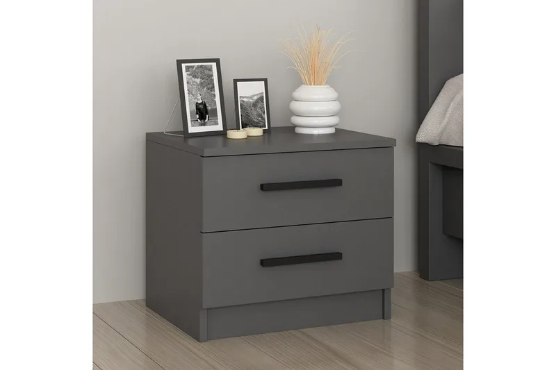 Fruitland Sängbord 50 cm - Antracit - Möbler - Sovrum - Sängbord