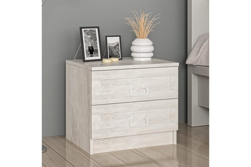 Fruitland Sängbord 54 cm - Vit - Möbler - Sovrum - Sängbord