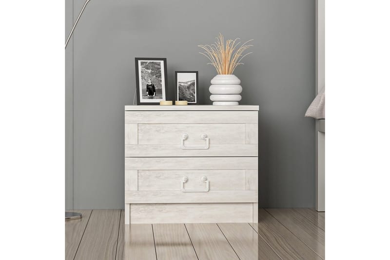 Fruitland Sängbord 54 cm - Vit - Möbler - Sovrum - Sängbord