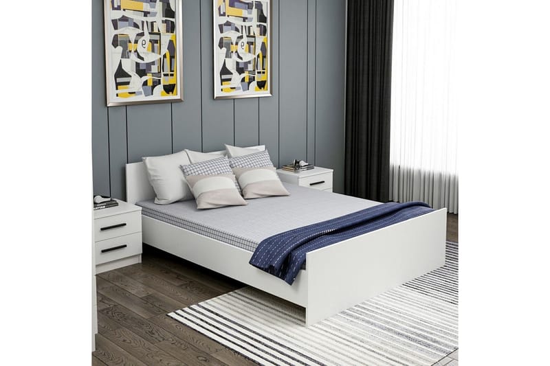 Fruitland Sängram 160x200 cm - Vit - Möbler - Sovrum - Sängram & sängstomme