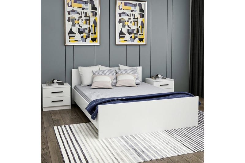 Fruitland Sängram 160x200 cm - Vit - Möbler - Sovrum - Sängram & sängstomme