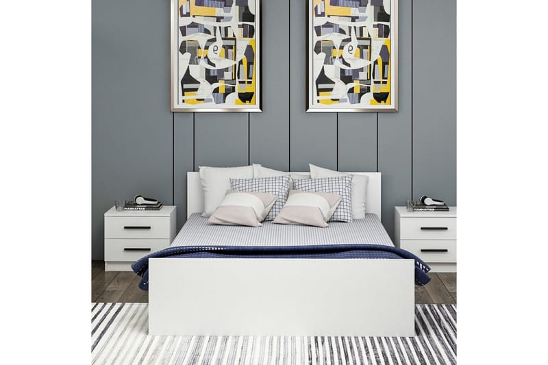Fruitland Sängram 160x200 cm - Vit - Möbler - Sovrum - Sängram & sängstomme