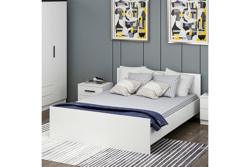 Fruitland Sängram 160x200 cm - Vit - Möbler - Sovrum - Sängram & sängstomme