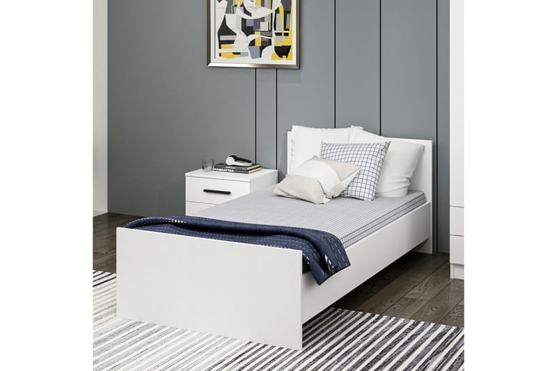 Fruitland Sängram 90x190 cm - Vit - Möbler - Sovrum - Sängram & sängstomme