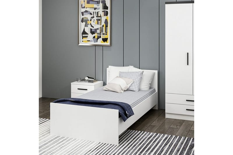Fruitland Sängram 90x190 cm - Vit - Möbler - Sovrum - Sängram & sängstomme
