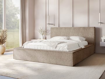 Gadi Sängram med förvaring 160x200 cm - beige - Möbler - Sovrum - Sängram & sängstomme