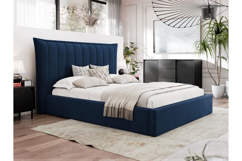 Garson Sängram 140x200 cm - Blå - Möbler - Sovrum - Sängram & sängstomme