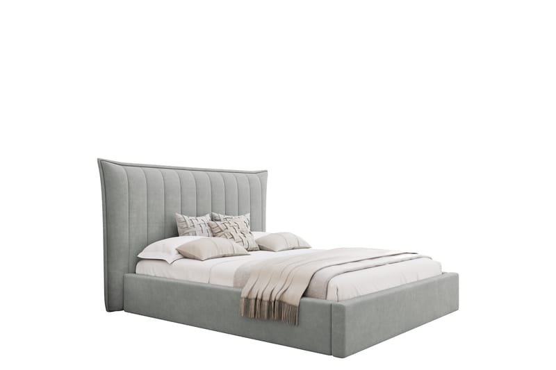 Garson Sängram 160x200 cm, Ljusgrå