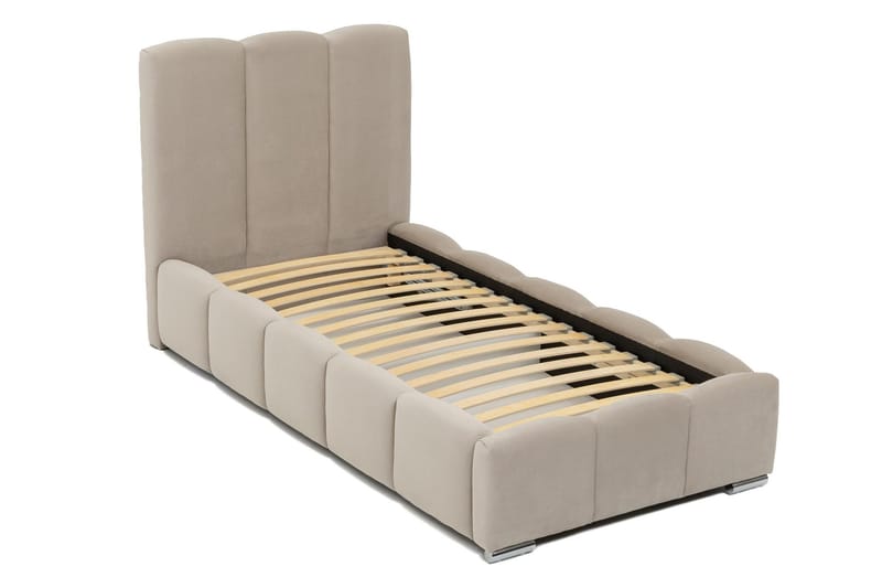 Gioia Sängram med Förvaring 90x200 cm - Beige - Möbler - Sovrum - Sängram & sängstomme