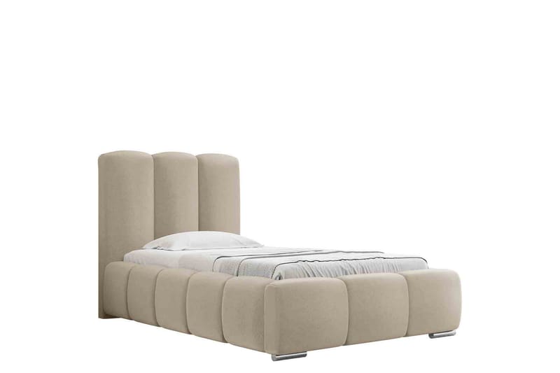 Gioia Sängram med Förvaring 90x200 cm - Beige - Möbler - Sovrum - Sängram & sängstomme
