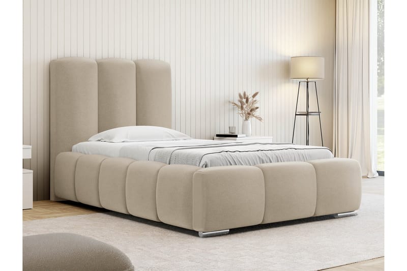 Gioia Sängram med Förvaring 90x200 cm - Beige - Möbler - Sovrum - Sängram & sängstomme