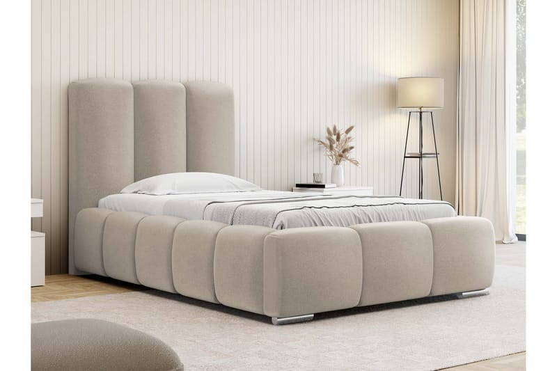 Gioia Sängram med Förvaring 90x200 cm - Beige - Möbler - Sovrum - Sängram & sängstomme