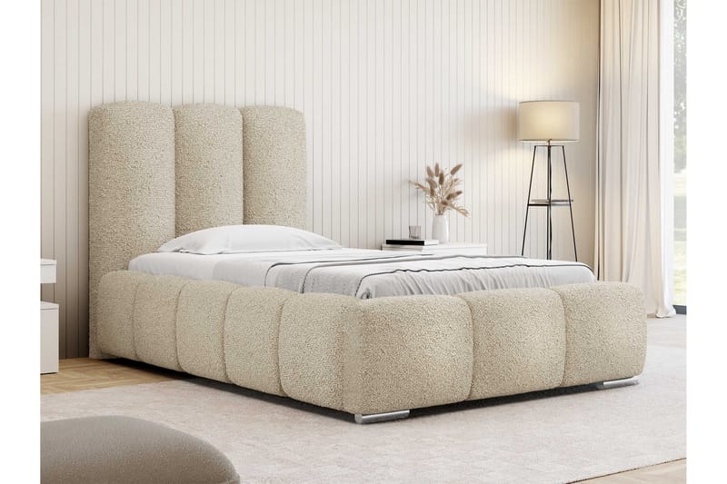 Gioia Sängram med Förvaring 90x200 cm - Beige - Möbler - Sovrum - Sängram & sängstomme