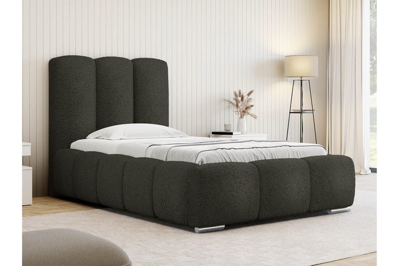 Gioia Sängram med Förvaring 90x200 cm - Grå - Möbler - Sovrum - Sängram & sängstomme