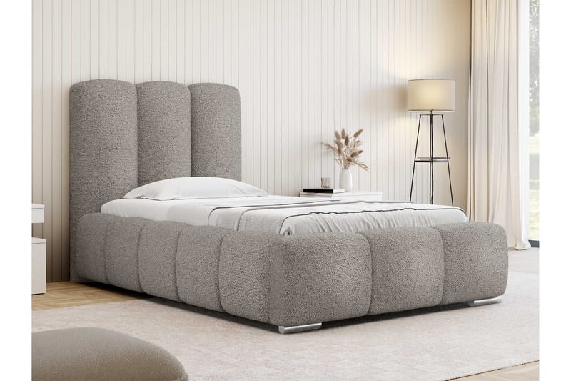 Gioia Sängram med Förvaring 90x200 cm - Grå - Möbler - Sovrum - Sängram & sängstomme